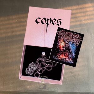 copes Greytech Alien Necklace silver chain GOTHBOICLIQUE GBC